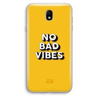 No Bad Vibes: Samsung Galaxy J7 (2017) Transparant Hoesje - thumbnail