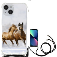 iPhone 14 Case Anti-shock Paarden - thumbnail