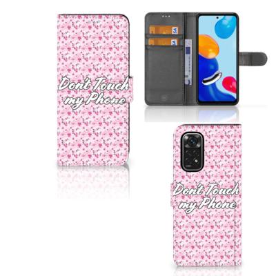Xiaomi Redmi Note 11/11S Portemonnee Hoesje Flowers Pink DTMP Xiaomi Redmi Note 11/11S Portemonnee Hoesje Flowers Pink DTMP
