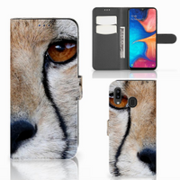 Samsung Galaxy A30 Telefoonhoesje met Pasjes Cheetah - thumbnail