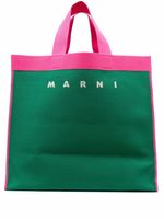 Marni sac à main à logo imprimé - Vert