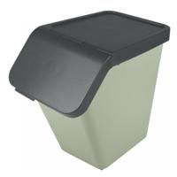 Sunware Sigma Home sorteer bak - afvalbak - groen - stapelbaar - 40L - 49 x 27 x 45 cm