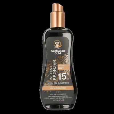 Australian Gold Spray gel met bronzer SPF15 237 Milliliter