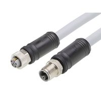 Molex 1205010105 Sensor/actuator connector, geassembleerd M12 Aantal polen (sensoren): 5 Bus, recht, Stekker, recht 10 m 1 stuk(s) Bag - thumbnail