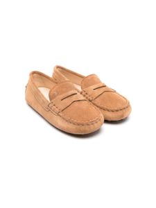 Tod's Kids Gommino suede loafers - Tons neutres