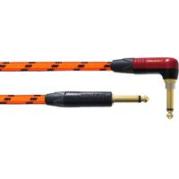 Cordial Blacklight Edition 6 PR-O Silent 6 meter instrumentkabel haaks-recht oranje - thumbnail