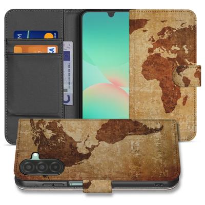 Samsung Galaxy A17 | Flip Cover | Bookcase | Wereldkaart Met Pasjes