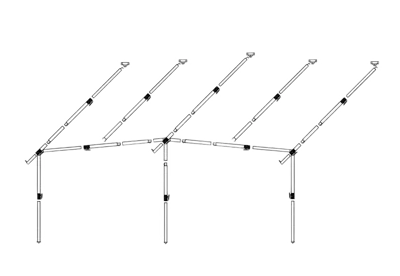Dorema Frame Voortent Staal EasyGrip 25mm diepte 240 Dorema Frame Voortent Staal EasyGrip 25mm diepte 240