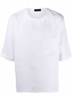 Dell'oglio t-shirt en lin à manches courtes - Blanc