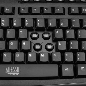 Adesso WKB-1330CB toetsenbord RF Draadloos QWERTY Amerikaans Engels Zwart