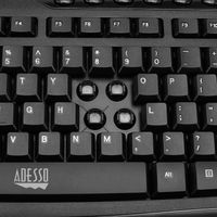 Adesso WKB-1330CB toetsenbord RF Draadloos QWERTY Amerikaans Engels Zwart - thumbnail