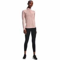 Dames-T-Shirt met Korte Mouwen Under Armour Tech 1/2 Zip Roze - Maat: L