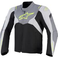 ALPINESTARS T-Jaws V4 Waterproof Jacket, Textiel motorjas heren, Zwart-Ice Grijs-Donker Grijs