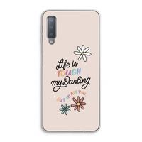 Tough Life: Samsung Galaxy A7 (2018) Transparant Hoesje Tough Life: Samsung Galaxy A7 (2018) Transparant Hoesje