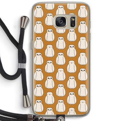 Uilen: Samsung Galaxy S7 Transparant Hoesje met koord