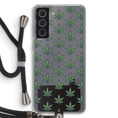 Weed: Samsung Galaxy S21 FE Transparant Hoesje met koord
