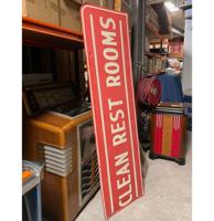 Clean Rest Rooms Groot Origineel Bord - 213 x 61cm