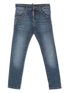 DSQUARED2 KIDS jean skinny à taille mi-haute - Bleu