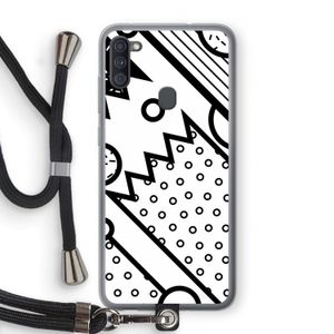 Pop Art #4: Samsung Galaxy A11 Transparant Hoesje met koord