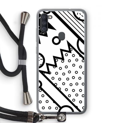 Pop Art #4: Samsung Galaxy A11 Transparant Hoesje met koord