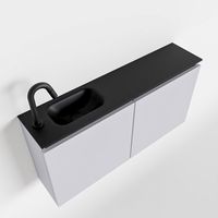 Toiletmeubel Mondiaz Ture | 100 cm | Meubelkleur Cale | Eden wastafel Urban Links | 1 kraangat