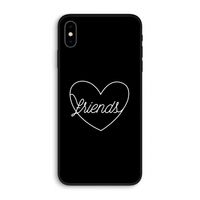 Friends heart black: iPhone XS Max Biologisch afbreekbaar hoesje