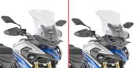 GIVI Windscherm, moto en scooter, D9257ST Verhoogd transparant