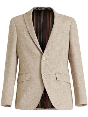 ETRO blazer à simple boutonnage - Tons neutres