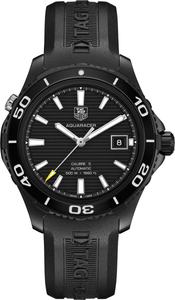 Horlogeband Tag Heuer WAK2180 / BT0721 Rubber Zwart 20mm