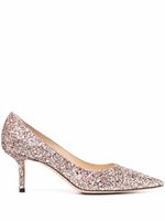 Jimmy Choo escarpins pailletés à bout pointu - Rose Jimmy Choo escarpins pailletés à bout pointu - Rose