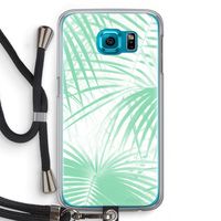 Palmbladeren: Samsung Galaxy S6 Transparant Hoesje met koord