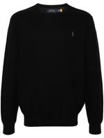 Polo Ralph Lauren pull en coton à logo brodé - Noir