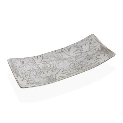 Tafeldecoratie Versa Wit Blommor 16 x 4,5 x 38,5 cm