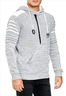 RustyNeal - Heren Pullover Trui - Grijs - Modernfit - Capuchon