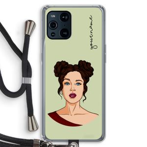 Pop-Art Creator: Oppo Find X3 Pro Transparant Hoesje met koord