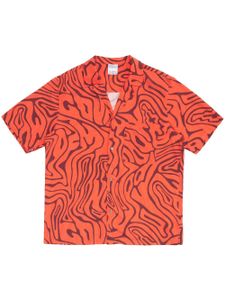 Marcelo Burlon County of Milan chemise à imprimé abstrait - Orange