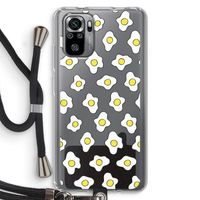 Spiegeleitjes: Xiaomi Redmi Note 10S Transparant Hoesje met koord Spiegeleitjes: Xiaomi Redmi Note 10S Transparant Hoesje met koord
