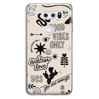 Good vibes: LG V30 Transparant Hoesje