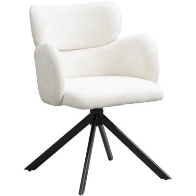 Leen Bakker - Eetkamerstoel Coco - Stof - Crème - 63x61x87 Cm