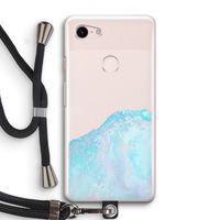Fantasie pastel: Pixel 3 Transparant Hoesje met koord