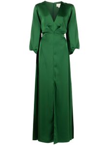 Sachin & Babi robe longue Jenny à manches bouffantes - Vert