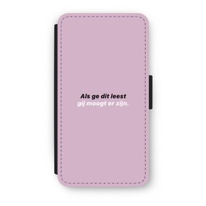 gij moogt er zijn: iPhone XS Flip Hoesje