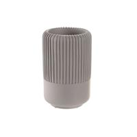 Glas DKD Home Decor Grijs Cement 7 x 7 x 11 cm