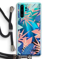 Tropisch: Huawei P30 Pro Transparant Hoesje met koord