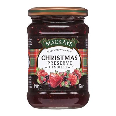 Mackays - Christmas Preserve With Mulled Wine - 340g Mackays - Christmas Preserve With Mulled Wine - 340g