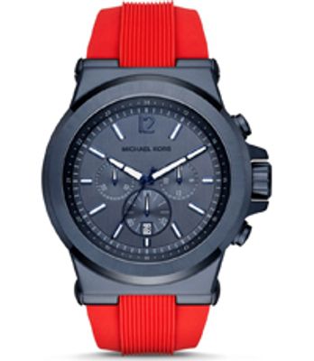 Horlogeband Michael Kors MK8558 Silicoon Rood 28mm