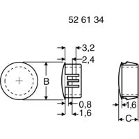 PB Fastener 76064 Afsluitdop Montagegat: 6.4 mm Plaatdikte (max.): 1.6 mm Zwart 1 stuk(s)