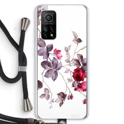 Mooie bloemen: Xiaomi Mi 10T 5G Transparant Hoesje met koord