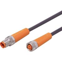 ifm Electronic EVC821 Verbindingskabel Aantal polen (sensoren): 3, 3 Stekker, recht, Bus, recht 6 m 1 stuk(s)
