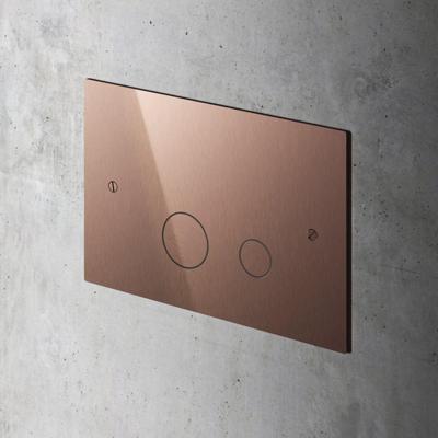 Hotbath Cobber bedieningspaneel geschikt voor Geberit UP320/UP720 geborsteld koper PVD CBA320BCP
